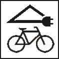 abschließbare Fahrradgarage mit Ladestation